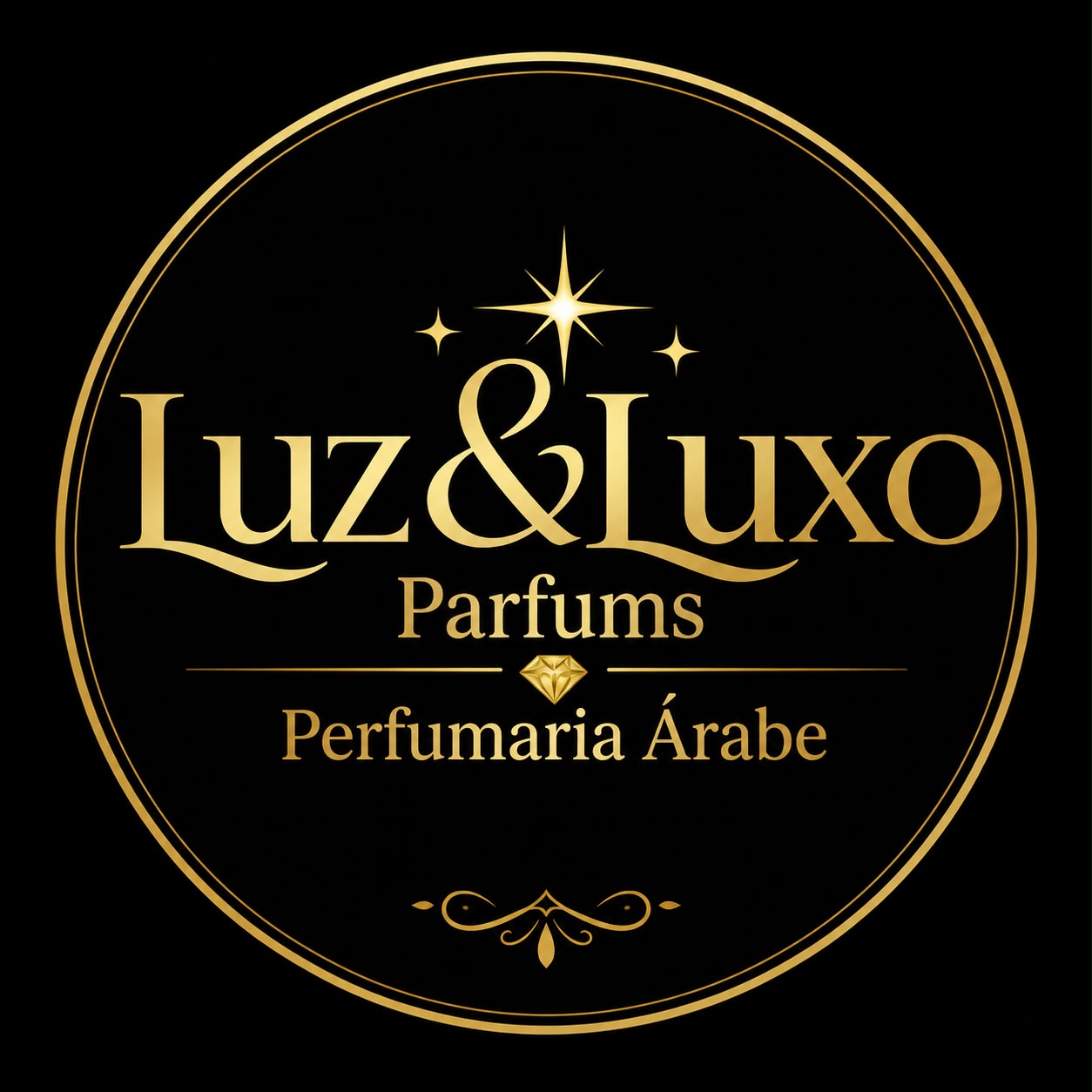 Logotipo Luz&Luxo Parfums — Perfumaria Árabe